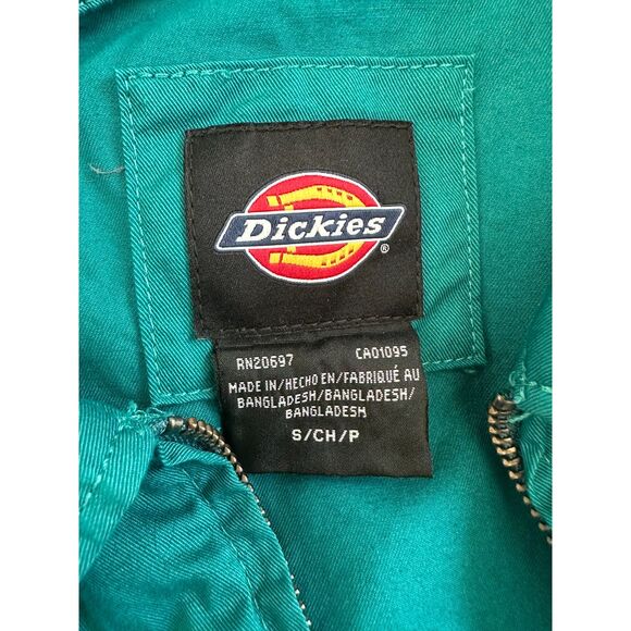 Dickies Short Sleeve Romper Vale Shortalls Teal Blue Playsuit size Small - Picture 8 of 10